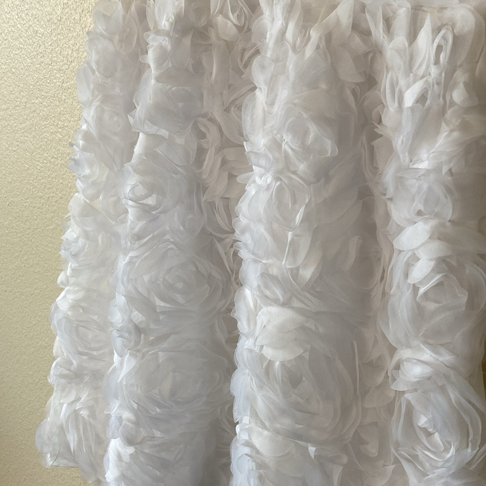 ANTHROPOLOGY BHLDN V-NECK TULLE ROSETTE MINI DRESS - Picture 5 of 11
